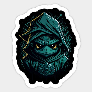 Maltese as green angry ninja Sticker